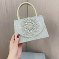 Womens Sparkly Rhinestone Glitter Clutch Purse Evening Handbag Shoulder Bag for Wedding Party Prom - Luzilly Bridal & Apparel