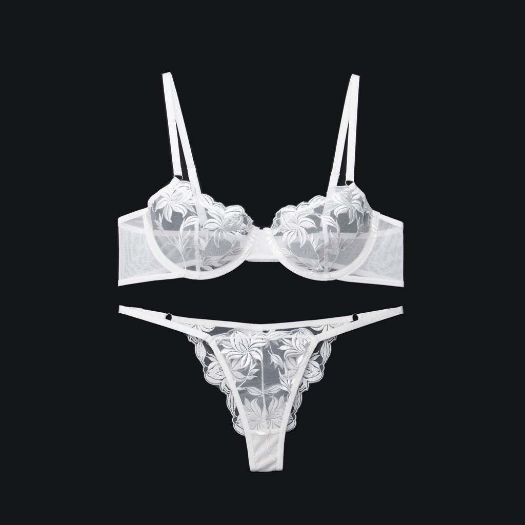 Y Lingerie Womens Underwear Hollowed-Out Sheer Mesh Bra Sexy Bra Lingerie SetIn Stock, Direct Sales - Luzilly Bridal & Apparel