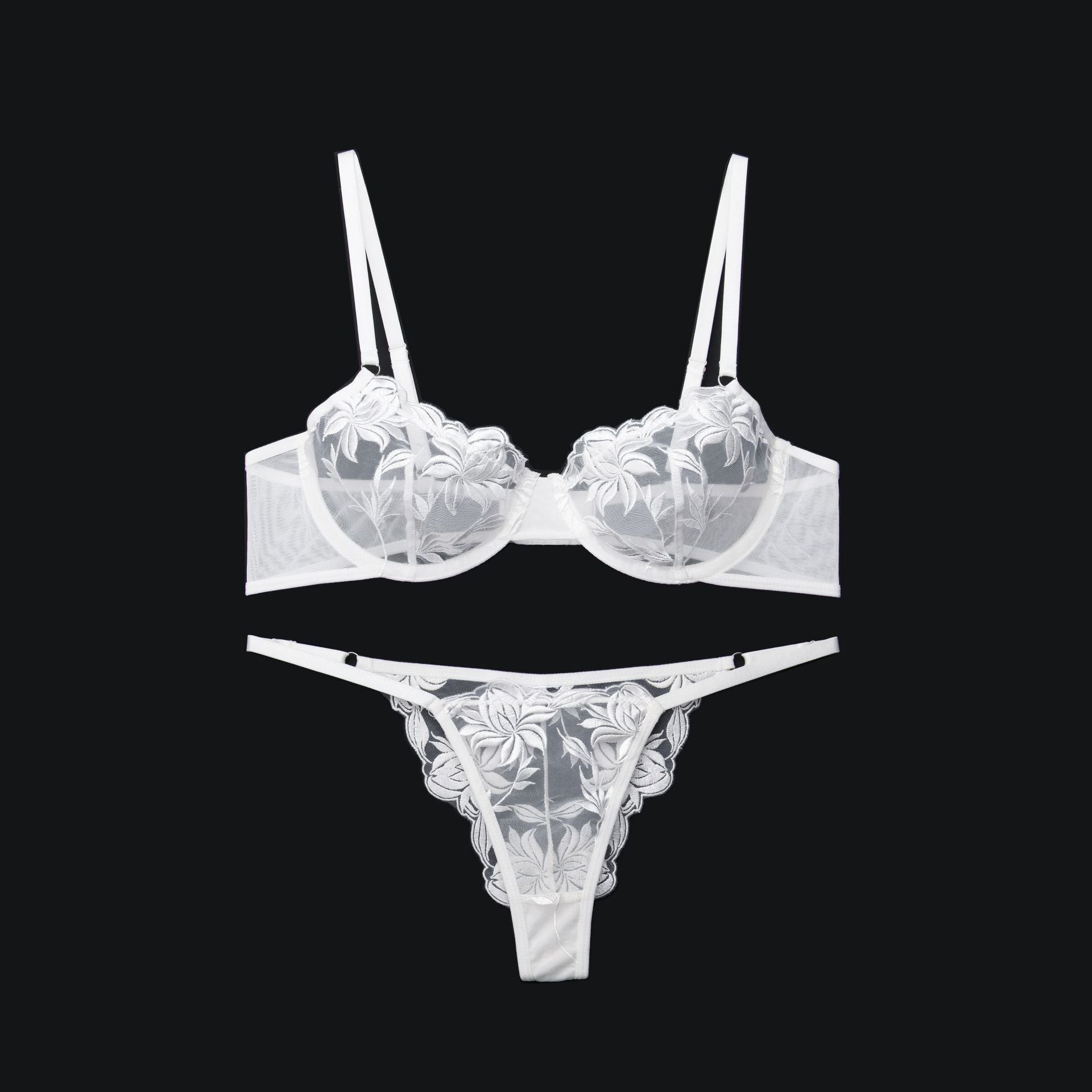 Y Lingerie Womens Underwear Hollowed-Out Sheer Mesh Bra Sexy Bra Lingerie SetIn Stock, Direct Sales - Luzilly Bridal & Apparel