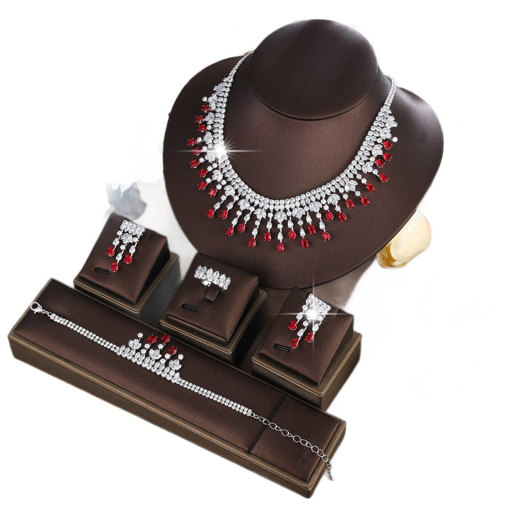 Zircon Bridal Jewelry Set - Luzilly Bridal & Apparel