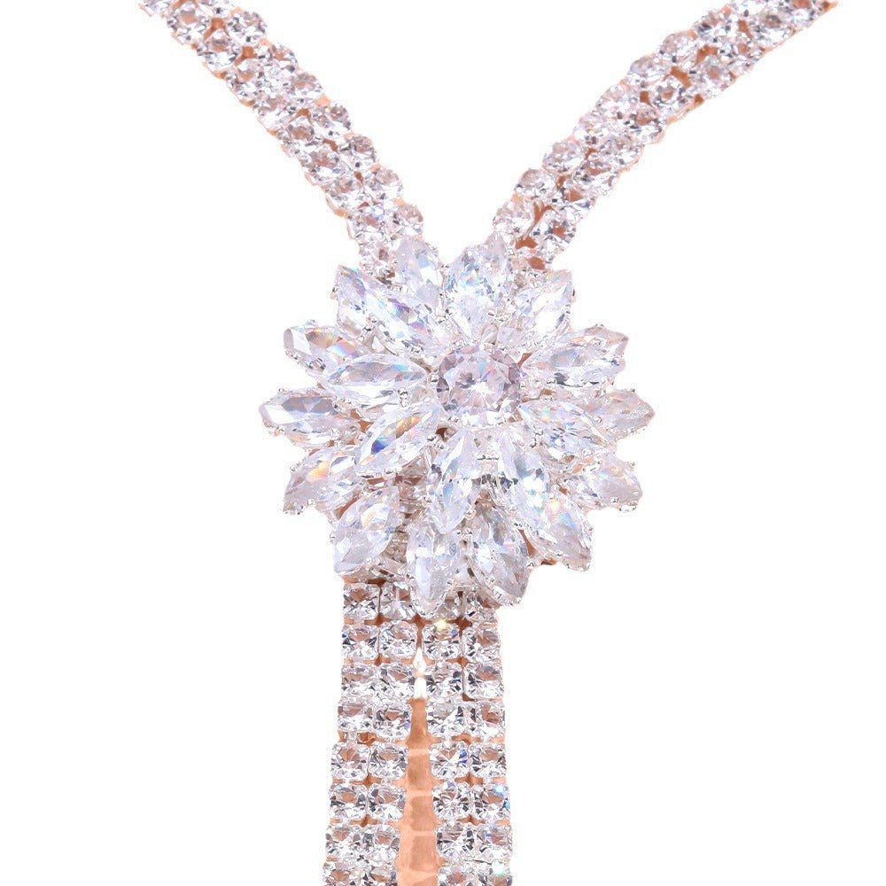 Zircon Flower Bridal Jewelry Set - Luzilly Bridal & Apparel