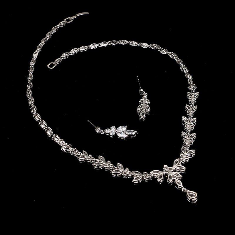 Zircon Simple Bridal Set - Luzilly Bridal & Apparel