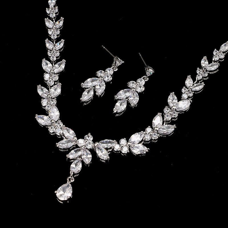 Zircon Simple Bridal Set - Luzilly Bridal & Apparel