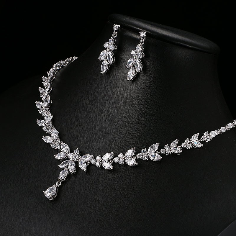 Zircon Simple Bridal Set - Luzilly Bridal & Apparel