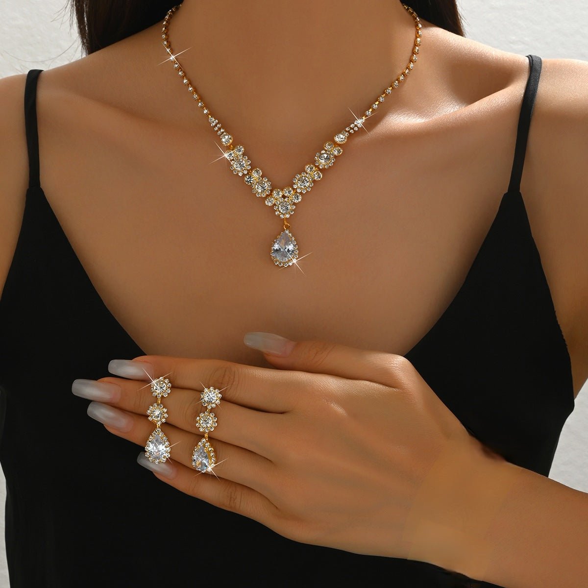 Zircon Three-Piece Bridal Set - Luzilly Bridal & Apparel