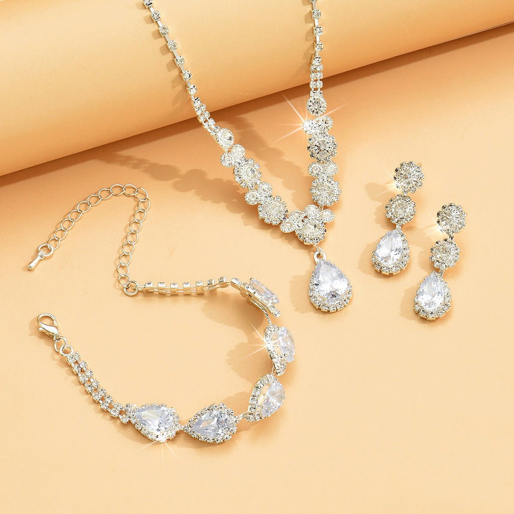 Zircon Three-Piece Bridal Set - Luzilly Bridal & Apparel