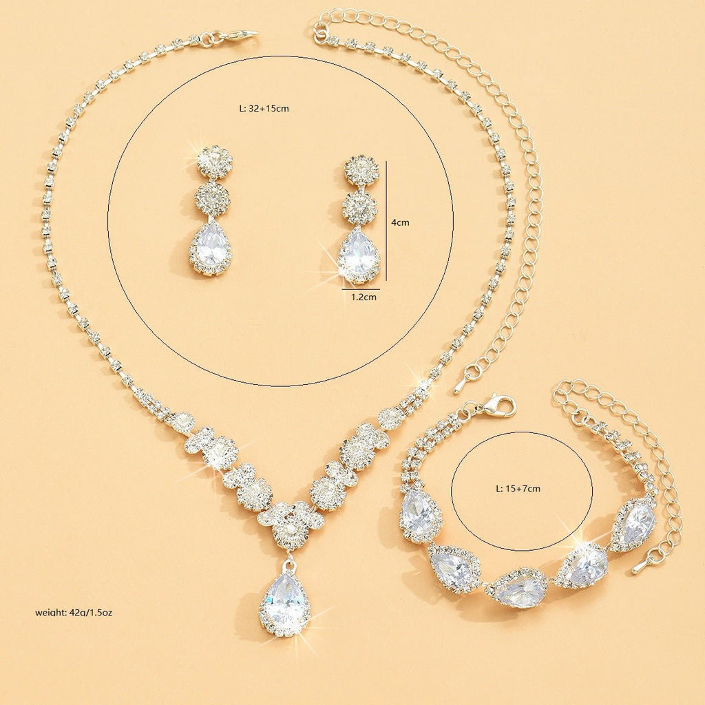 Zircon Three-Piece Bridal Set - Luzilly Bridal & Apparel
